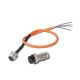 4 din Connectors (Male en Female) met gemonteerde Kabel  
